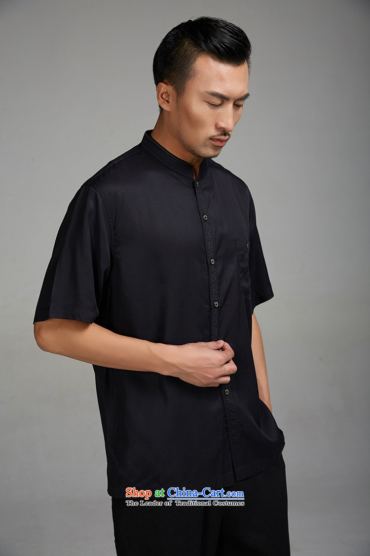 Fudo widely hailed de 2015 new summer, a 100% Gloria 0804men Tang dynasty short-sleeved ethnic Chinese clothing embroidery collar XXL picture, prices, brand platters! The elections are supplied in the national character of distribution, so action, buy now enjoy more preferential! As soon as possible.