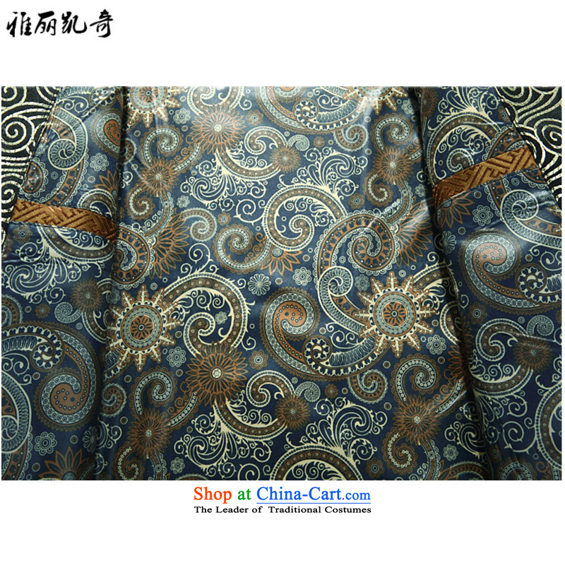 Alice Keci ethnic cotton coat autumn and winter replacing men of older persons in the Tang dynasty elderly men's winter coats Chinese improvements grandpa collar birthday too life Alice M gold keci shopping on the Internet has been pressed.