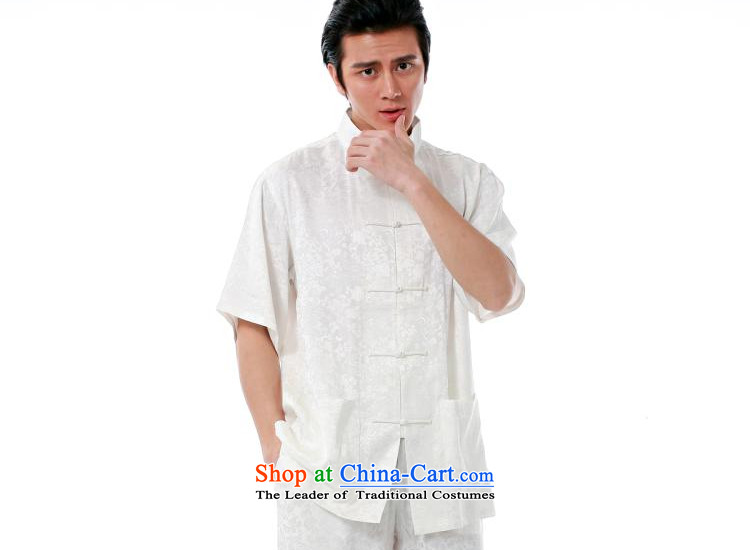 To send the new summer Tang dynasty men short-sleeved T-shirt Chinese Premier Silk dragon design of fathers day dresses xiang ethnic leisure relaxd stylish high Waist Trousers white short-sleeved migration Xiang Package XXXL picture, prices, brand platters! The elections are supplied in the national character of distribution, so action, buy now enjoy more preferential! As soon as possible.