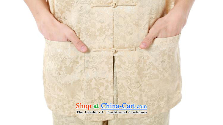 To send the new summer Tang dynasty men short-sleeved T-shirt Chinese Premier Silk dragon design of fathers day dresses xiang ethnic leisure relaxd stylish high Waist Trousers white short-sleeved migration Xiang Package XXXL picture, prices, brand platters! The elections are supplied in the national character of distribution, so action, buy now enjoy more preferential! As soon as possible.