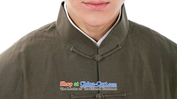The dispatch of autumn and winter Tang dynasty men silk linen collar High End Disk detained dress Long-sleeve traditional feel China Wind Jacket relaxd casual shirts father deeply lady Population Commission jacket M 170 pictures, prices, brand platters! The elections are supplied in the national character of distribution, so action, buy now enjoy more preferential! As soon as possible.