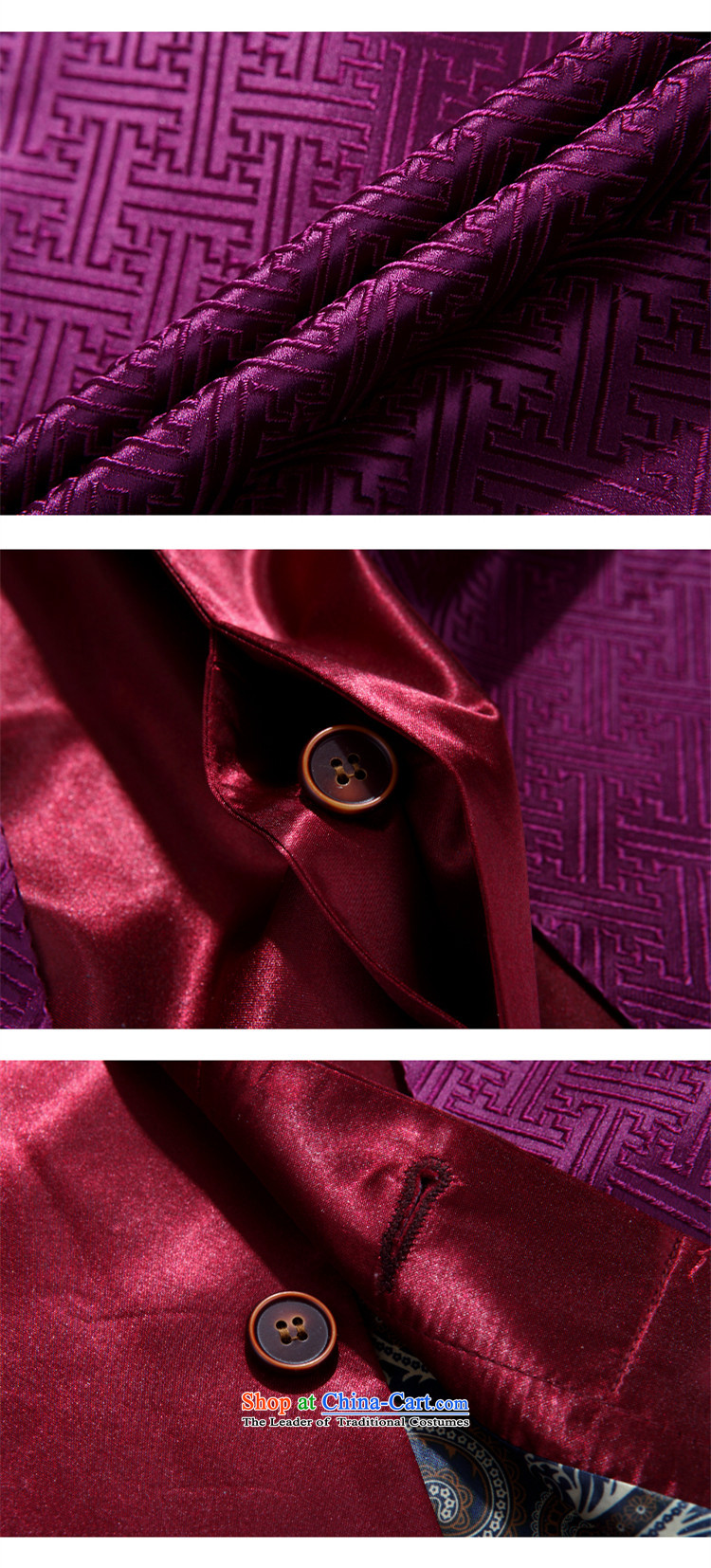 Alice Keci shawl Tang Dynasty Spring New Men Tang Dynasty Chinese collar retro improved dress Chinese tunic spring and fall jacket clothes purple L picture, prices, brand platters! The elections are supplied in the national character of distribution, so action, buy now enjoy more preferential! As soon as possible.