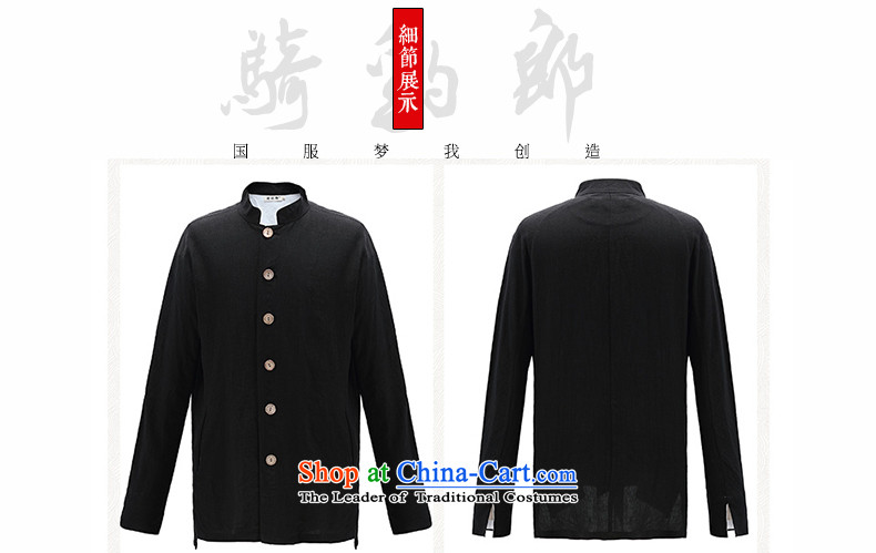 Jockeys Leopard health jacket men fall 2015 Chinese tunic New China wind national costumes l cotton linen coat leisure designer brands black L picture, prices, brand platters! The elections are supplied in the national character of distribution, so action, buy now enjoy more preferential! As soon as possible.