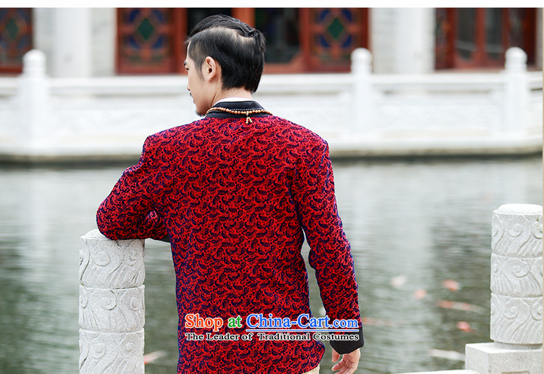 Jockeys Leopard who suits China Wind Jacket men fall new Tang Dynasty Chinese Han-disk-improved collision black clothes designer brands XXXL flower pictures, cashew nuts price, brand platters! The elections are supplied in the national character of distribution, so action, buy now enjoy more preferential! As soon as possible.
