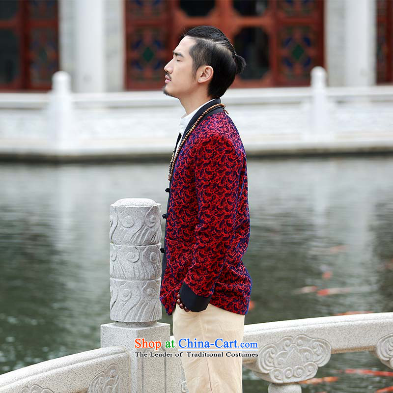 Jockeys Leopard who suits China Wind Jacket men fall new Tang Dynasty Chinese Han-disk-improved collision black clothes designer brands XXXL, spent riding leopard cashew nuts (QIBAOLANG) , , , shopping on the Internet