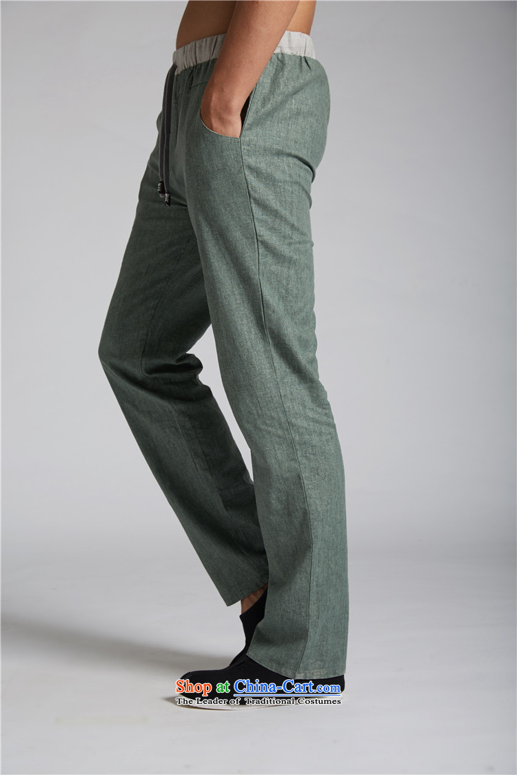   Tang Dynasty FZOG genuine counters new leisure loose spring and summer trousers traditional Chinese men's trousers green M picture, prices, brand platters! The elections are supplied in the national character of distribution, so action, buy now enjoy more preferential! As soon as possible.