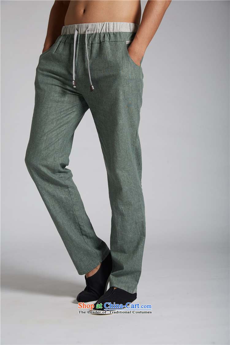   Tang Dynasty FZOG genuine counters new leisure loose spring and summer trousers traditional Chinese men's trousers green M picture, prices, brand platters! The elections are supplied in the national character of distribution, so action, buy now enjoy more preferential! As soon as possible.