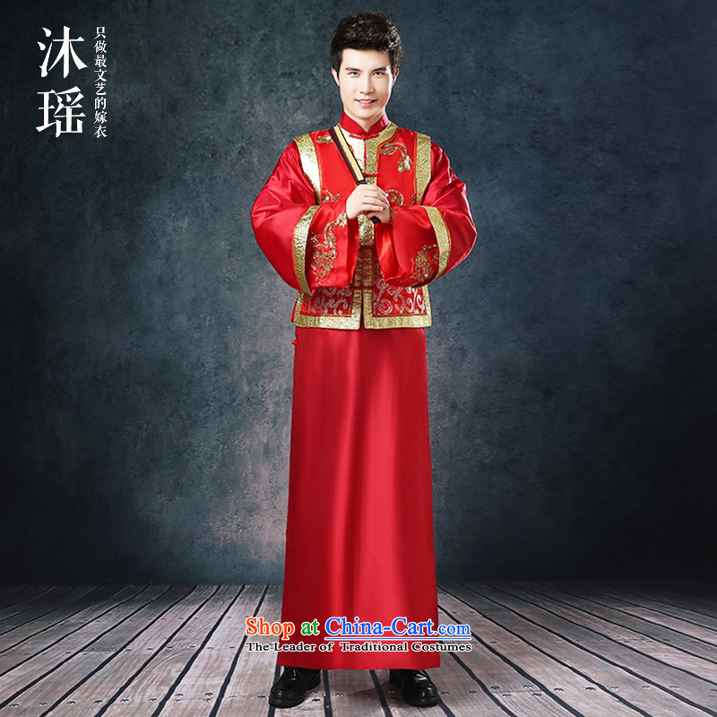 Bathing in the new 2015 Yao Chinese style wedding package summer kimono-Su Man Soo Wo Service suits costume of the bridegroom Tang Dynasty Large marriage thick red autumn and winter red tailored - please contact the Service Center, Massage Yiu Shopping on