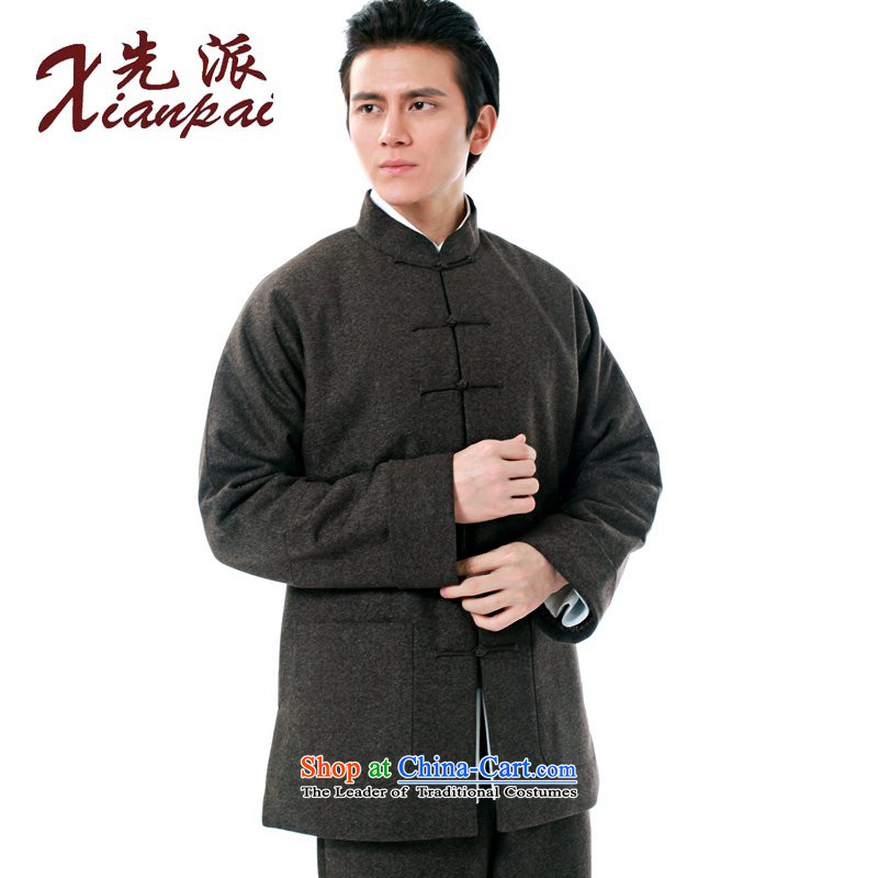 The dispatch of the winter-thick hair? Tang dynasty crisp men even the elderly in the countrysides shoulder collar dress new Chinese Disc detained father wool, gray robe ãþòâ 4XL, dispatch (xianpai) , , , shopping on the Internet