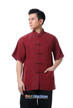 To send the new summer spell of stylish handmade silk Heung-cloud Tang dynasty yarn male short-sleeved Chinese Dress Shirt-buttoned, stylish China wind high-end father dress Heung-cloud fish yarn short-sleeved T-shirt L picture, prices, brand platters! The elections are supplied in the national character of distribution, so action, buy now enjoy more preferential! As soon as possible.