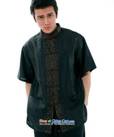 To send the new summer spell of stylish handmade silk Heung-cloud Tang dynasty yarn male short-sleeved Chinese Dress Shirt-buttoned, stylish China wind high-end father dress Heung-cloud fish yarn short-sleeved T-shirt L picture, prices, brand platters! The elections are supplied in the national character of distribution, so action, buy now enjoy more preferential! As soon as possible.
