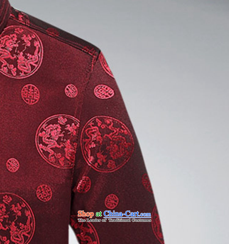 The autumn and winter, aeroline men Tang dynasty China wind long-sleeved jacket in both the father of older deep red XXL picture, prices, brand platters! The elections are supplied in the national character of distribution, so action, buy now enjoy more preferential! As soon as possible.