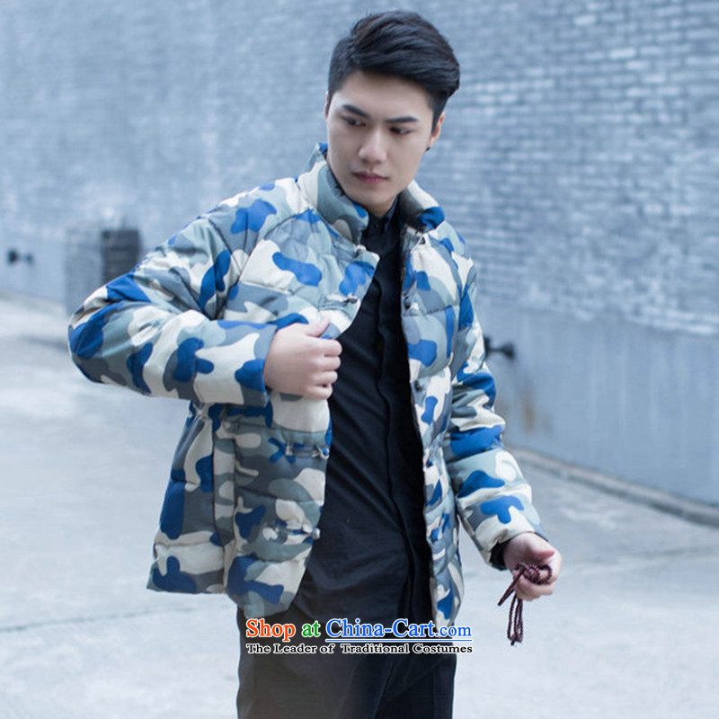 Find Sophie winter clothing new stylish men improved men Tang Gown down cotton coat leisure collar camouflage China Wind Jacket picture color L, find Sophie , , , shopping on the Internet