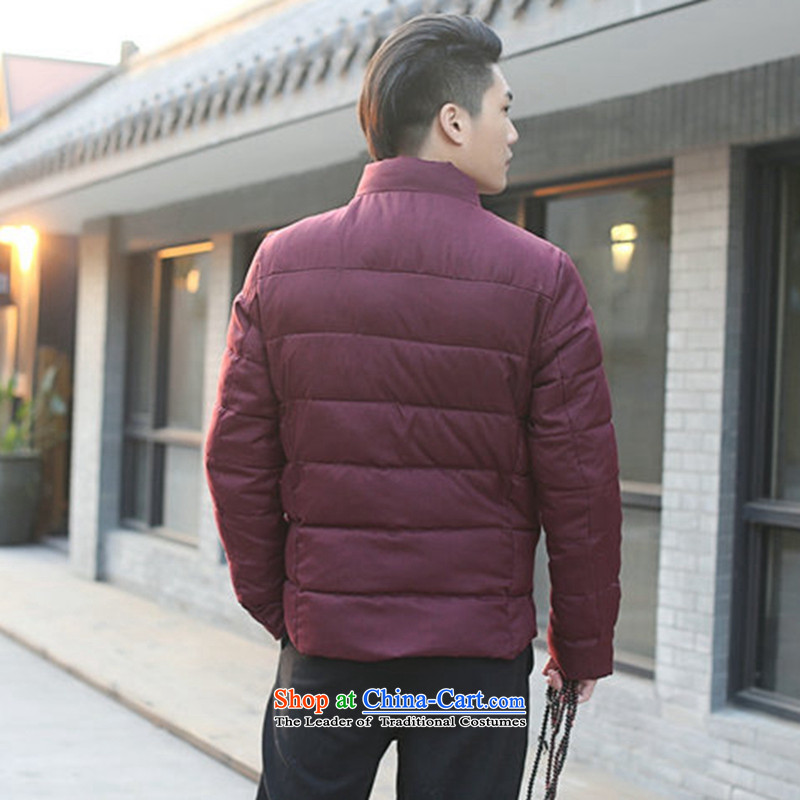 Dan smoke men Tang dynasty autumn and winter new collar manually drive Chinese Wind and feather cotton coat jacket and pictures folders   Color 3XL, Dan Smoke , , , shopping on the Internet