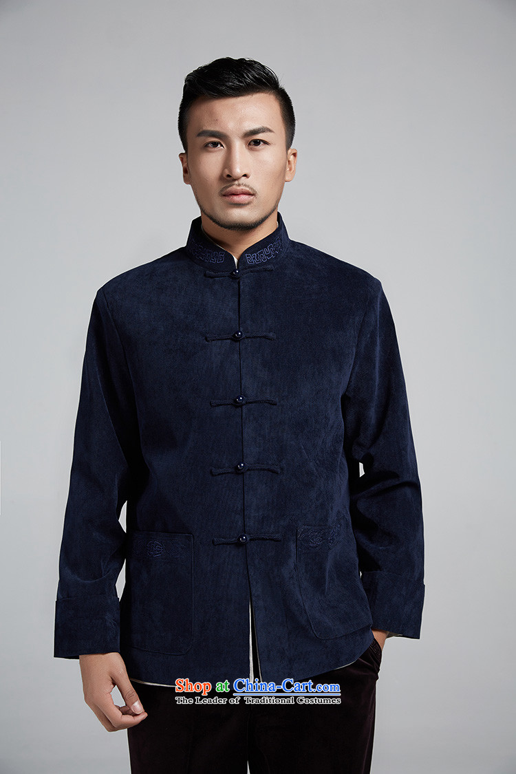 Fudo de feng ze autumn and winter men Tang jackets in Chinese older flip sleeved shirt collar China wind Chinese clothing Crimson Red XL Photo, prices, brand platters! The elections are supplied in the national character of distribution, so action, buy now enjoy more preferential! As soon as possible.