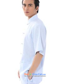 The dispatch of Tang Dynasty summer men linen short-sleeved T-shirt ramie leisure loose collar snap-retro new Chinese Youth Shirts China wind Mock-Neck Shirt buttoned, disc only Blue Linen short-sleeved T-shirt M picture, prices, brand platters! The elections are supplied in the national character of distribution, so action, buy now enjoy more preferential! As soon as possible.