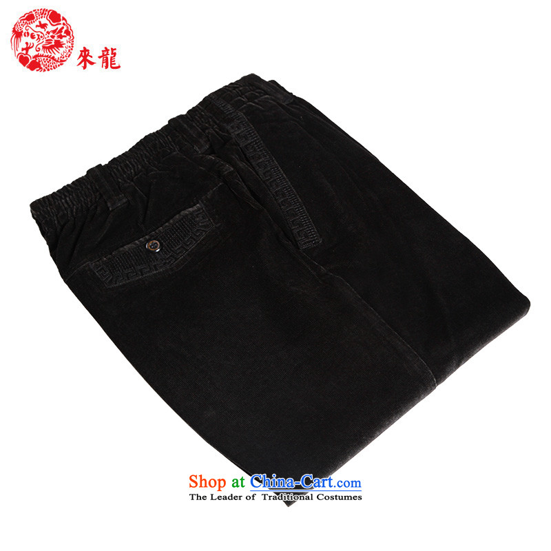 To Tang Dynasty Dragon China wind men elastic pant 14350 Black 48 black dragon has been pressed to 53/481 shopping on the Internet