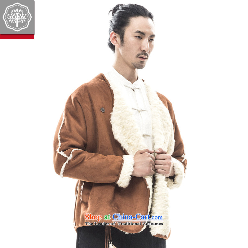2015 Autumn tree to Tang dynasty and the new long-sleeved sweater thick Warm Han-male China improved Tang Huang 180/XL, wave of tea to tree (EYENSREE) , , , shopping on the Internet