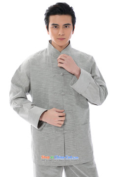 To send a new summer products Tang dynasty male linen short-sleeved older Chinese short-sleeved temperament disc buttoned, national service men summer collar China wind in older only new gray linen clothes long-sleeved shirt , prices, picture L brand platters! The elections are supplied in the national character of distribution, so action, buy now enjoy more preferential! As soon as possible.