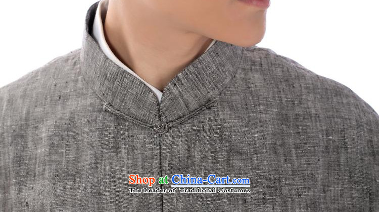 To send a new summer products Tang dynasty male linen short-sleeved older Chinese short-sleeved temperament disc buttoned, national service men summer collar China wind in older only new gray linen clothes long-sleeved shirt , prices, picture L brand platters! The elections are supplied in the national character of distribution, so action, buy now enjoy more preferential! As soon as possible.