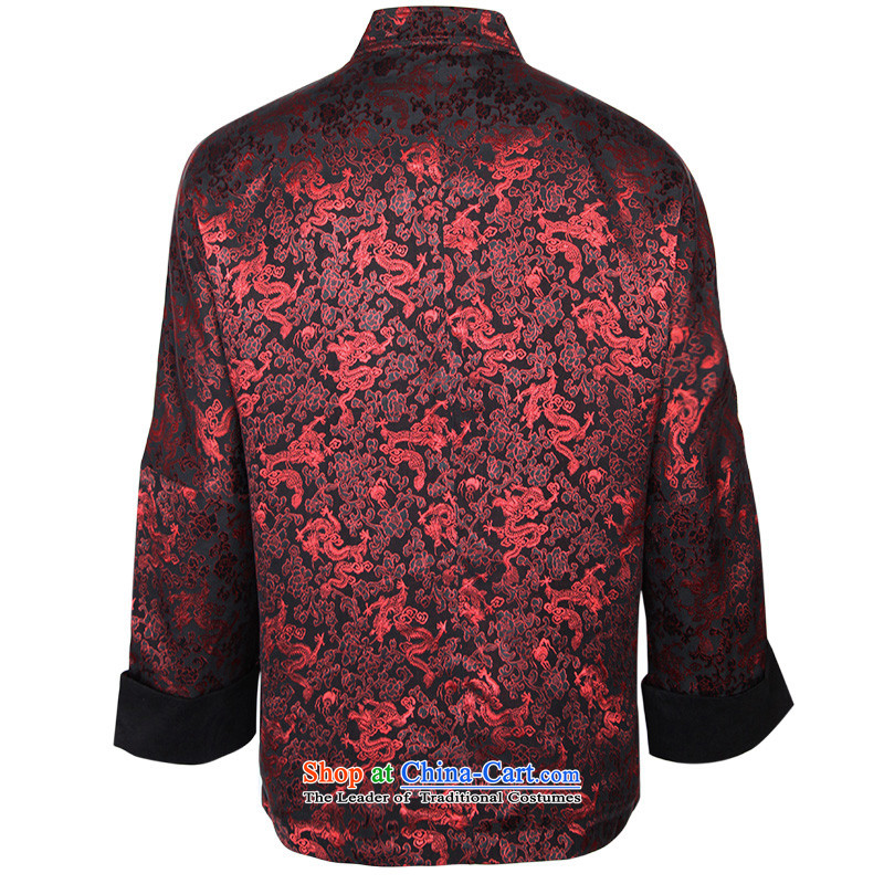 To Tang dynasty dragon autumn and winter, China wind men silk jacquard jacket bug 14374 Red 48 Red 50 to lung , , , shopping on the Internet