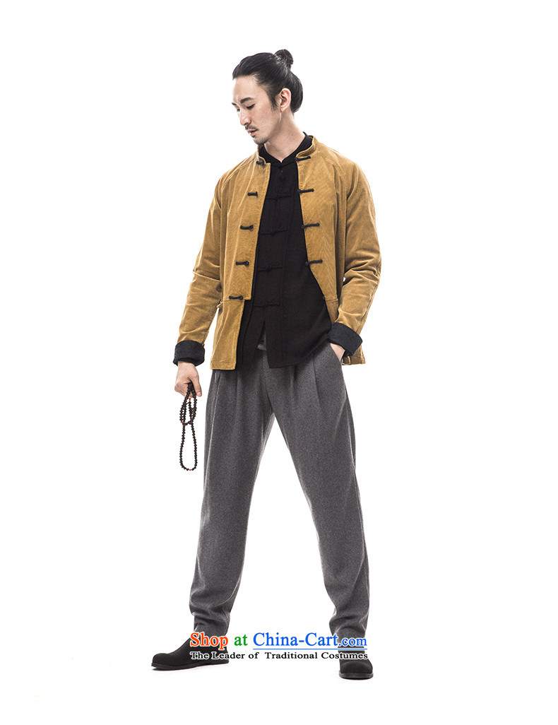 2015 Autumn and winter to New Tree Chinese men Tang dynasty long-sleeved corduroy ãþòâ improved Han-male China wind men designer brands rattan 175/L yellow picture, prices, brand platters! The elections are supplied in the national character of distribution, so action, buy now enjoy more preferential! As soon as possible.