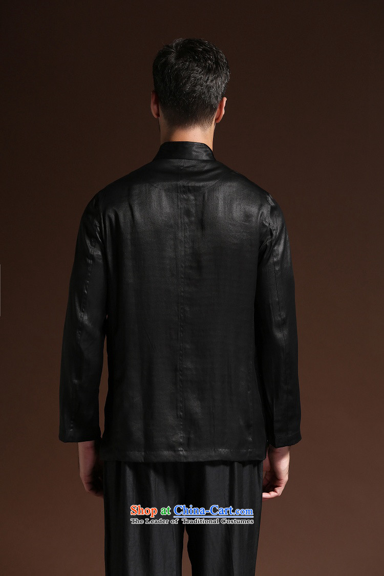 Fzog   new minimalist leisure middle-aged men men's solid color coating cloth Tang dynasty comfortable wild breathable Black XL Photo, prices, brand platters! The elections are supplied in the national character of distribution, so action, buy now enjoy more preferential! As soon as possible.