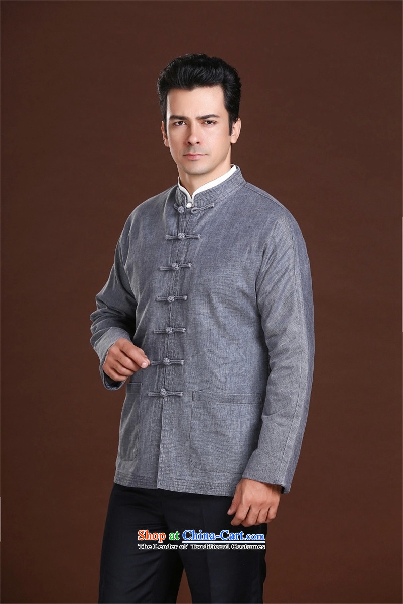    New Spring FZOG minimalist leisure pure color rib washable men older long-sleeved Tang dynasty comfortable gray L picture, prices, brand platters! The elections are supplied in the national character of distribution, so action, buy now enjoy more preferential! As soon as possible.