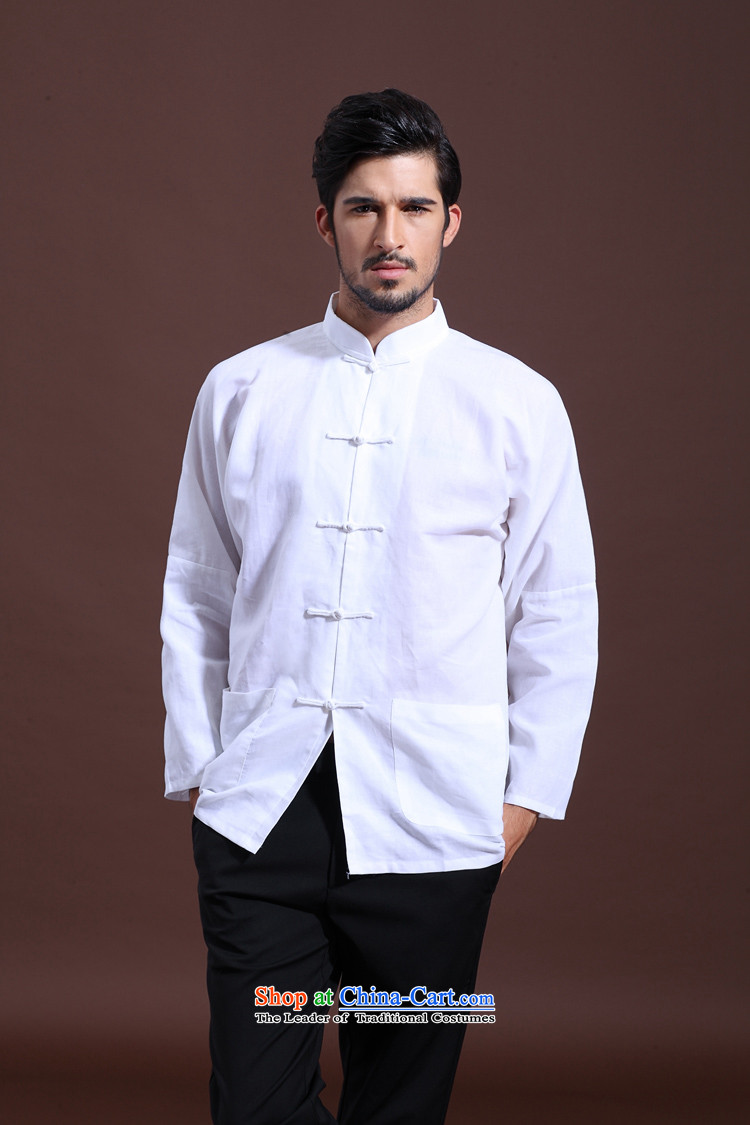    Spring MEN CASUAL FZOG middle-aged men's solid color rib washable long-sleeved Tang dynasty comfortable white S picture, prices, brand platters! The elections are supplied in the national character of distribution, so action, buy now enjoy more preferential! As soon as possible.