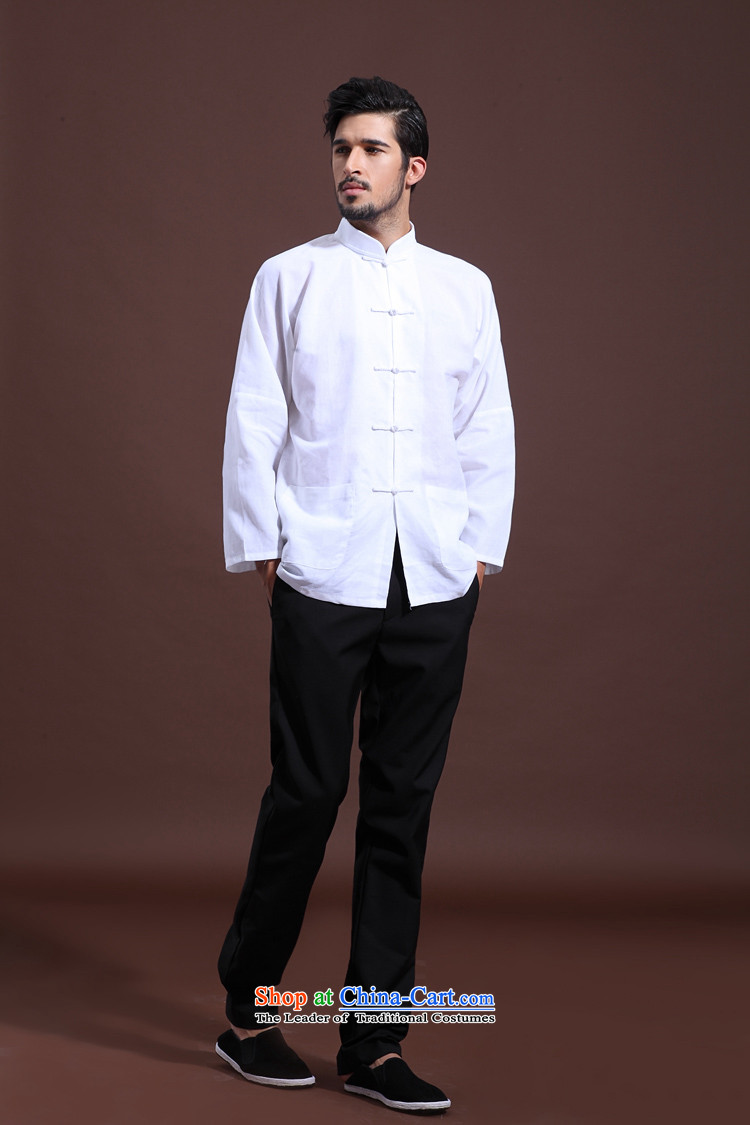   Spring MEN CASUAL FZOG middle-aged men's solid color rib washable long-sleeved Tang dynasty comfortable white S picture, prices, brand platters! The elections are supplied in the national character of distribution, so action, buy now enjoy more preferential! As soon as possible.