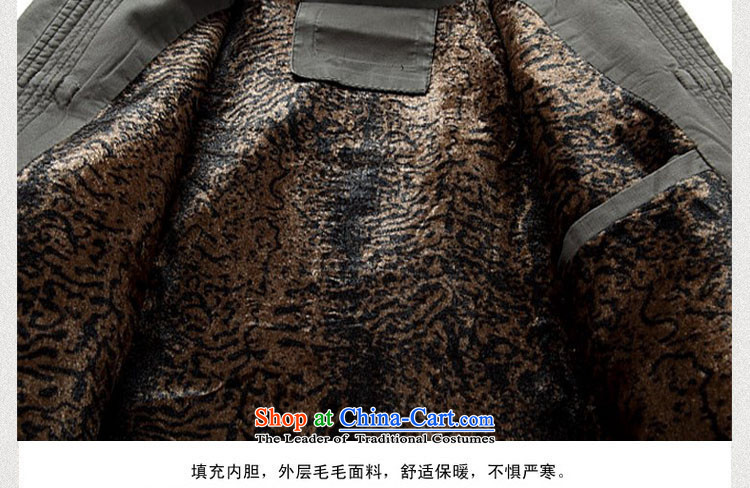 Kanaguri mouse new winter clothing thick men in Tang Dynasty cotton jacket older Men's Mock-Neck cotton coat Chinese father boxed national costumes M/170 Light Gray Photo, prices, brand platters! The elections are supplied in the national character of distribution, so action, buy now enjoy more preferential! As soon as possible.