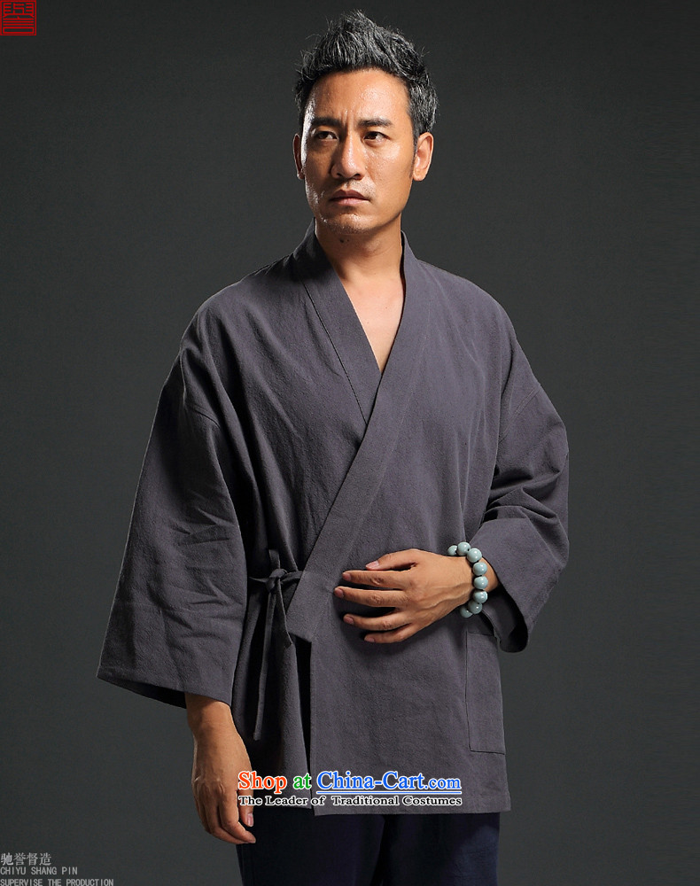Renowned Chinese Wind linen men retro Han-to fulfill his breast cardigan leisure Tang dynasty men t-shirt tea service gray XXL picture, prices, brand platters! The elections are supplied in the national character of distribution, so action, buy now enjoy more preferential! As soon as possible.