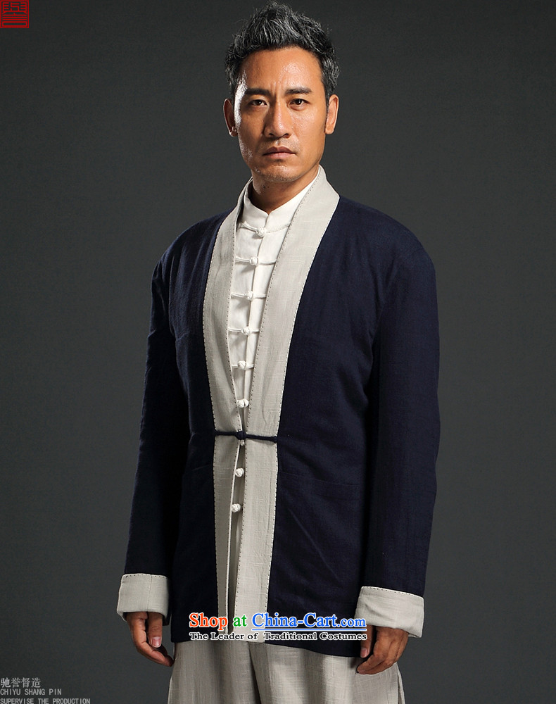 Renowned China wind linen Han-long-sleeved male cardigan improved Tang blouses Chinese Tang dynasty retro autumn men 2XL/180 Gray Photo, prices, brand platters! The elections are supplied in the national character of distribution, so action, buy now enjoy more preferential! As soon as possible.