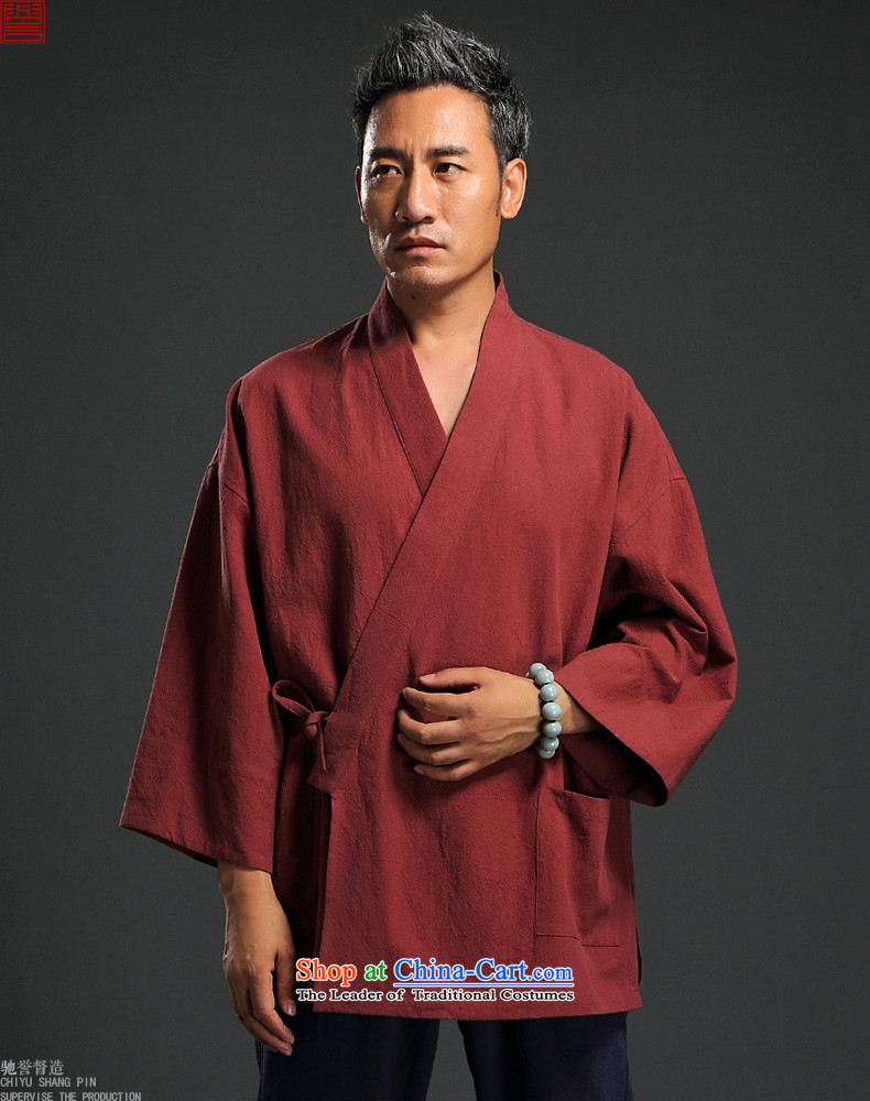 2015 Autumn renowned China wind linen retro Han-men to fulfill his breast cardigan leisure Tang dynasty men t-shirt tea service practice ball-blue L pictures, service price, brand platters! The elections are supplied in the national character of distribution, so action, buy now enjoy more preferential! As soon as possible.