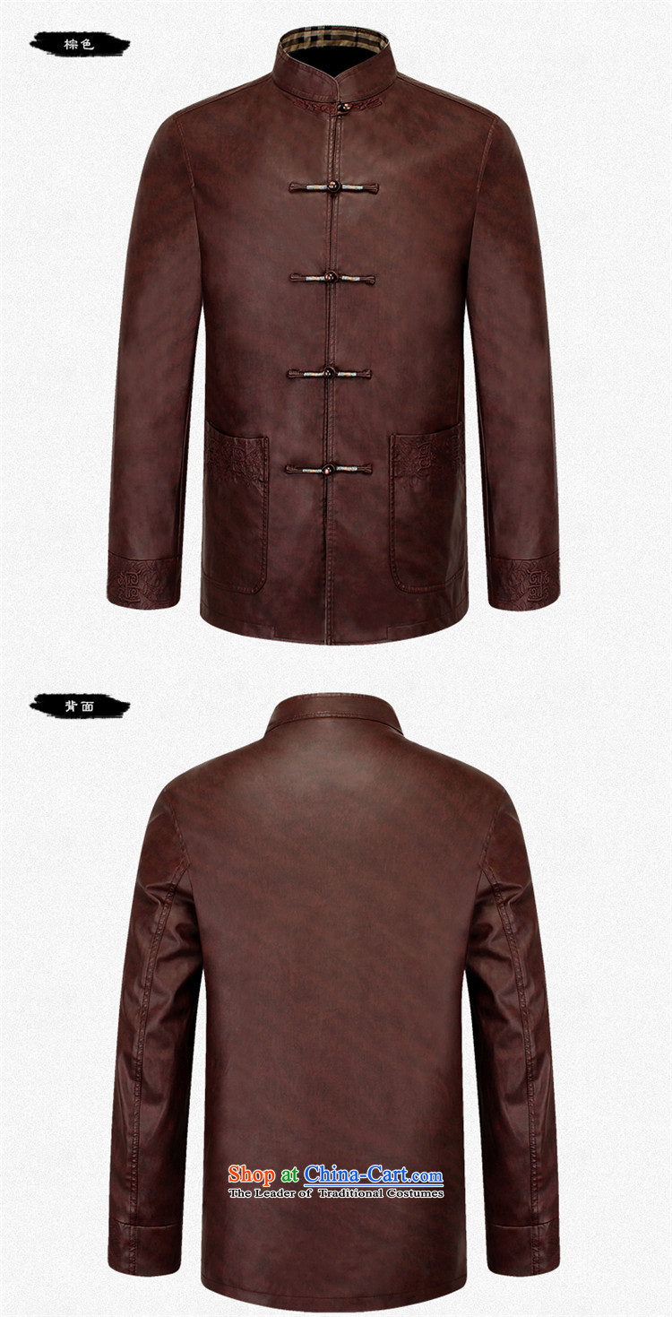 Slim, classical Tang HUNNZ2015 replacing men and long-sleeved quality leather garments of older men jacket retro-fitted men Tang khaki 190 pictures, prices, brand platters! The elections are supplied in the national character of distribution, so action, buy now enjoy more preferential! As soon as possible.