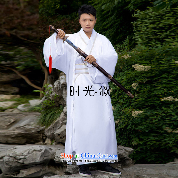 Time Syrian Men's Apparel costume Tang Dynasty Han-track civil Han Gong Han Han dynasty knights-errant dress clothes Emperor Prince Edward services, pictures, black adult prices, brand platters! The elections are supplied in the national character of distribution, so action, buy now enjoy more preferential! As soon as possible.