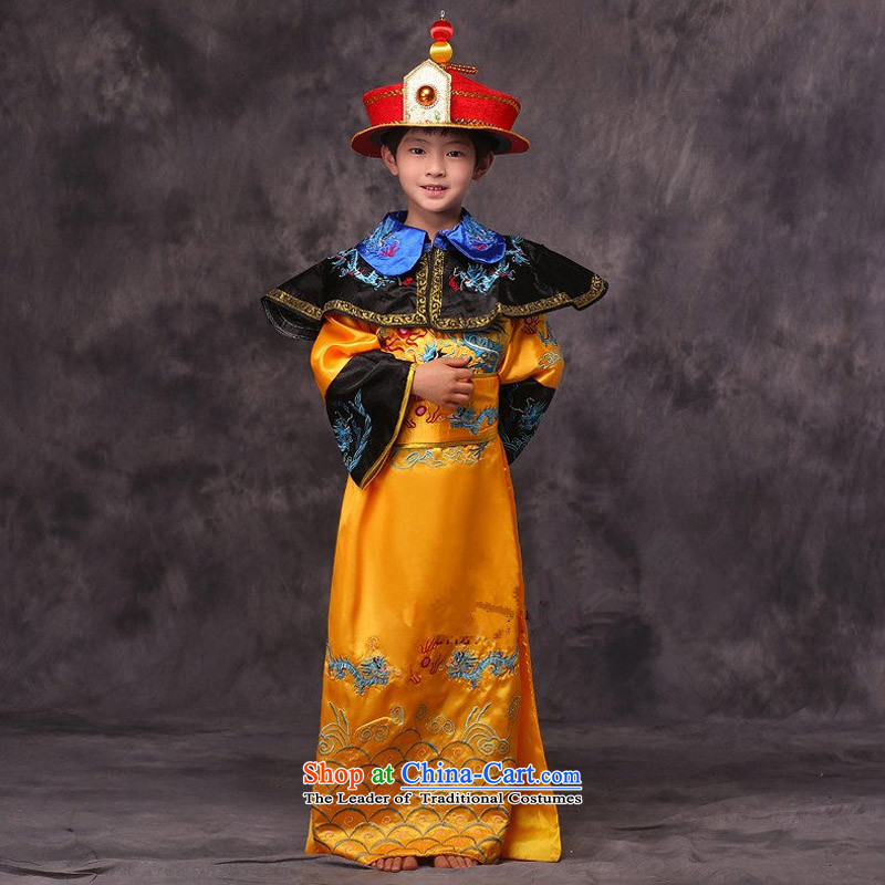 The Syrian children in the Qing dynasty reigning time replace Tzu Lung Emperor' fees in the Spring and Autumn and Warring States toward the Minister Chin Han-floor photography stage drama ancient Yellow 130CM, time Syrian shopping on the Internet has been