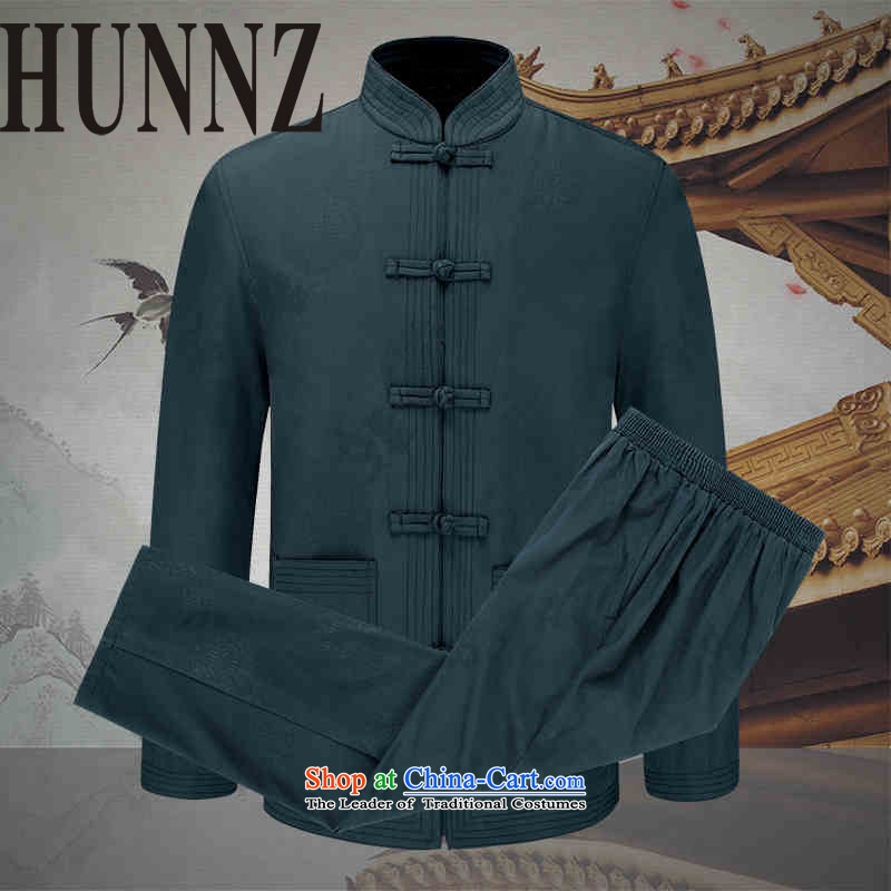 With ethnic characteristics in China HUNNZ wind men Tang dynasty men kit long-sleeved jacket men in spring and autumn Kit Army Green 190,HUNNZ,,, shopping on the Internet