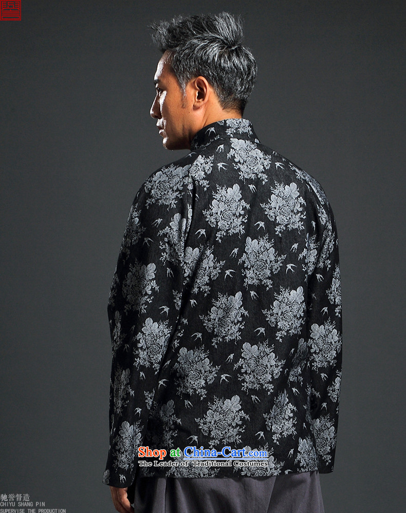 Renowned Chinese male Tang Dynasty Chinese wind up manually knitted jacket Stylish retro shirts cowboy collar jacket 4XL Photo Black, prices, brand platters! The elections are supplied in the national character of distribution, so action, buy now enjoy more preferential! As soon as possible.