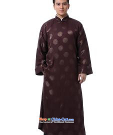The dispatch of the Spring and Autumn Chinese comic dialogs dress gown new Tang dynasty men's traditional feel even cuff tray clip collar national wind in older silk Xiang of cheongsams banquet dress coffee cup silk gown of Xiang M  new pre-sale 5 day shipping picture, prices, brand platters! The elections are supplied in the national character of distribution, so action, buy now enjoy more preferential! As soon as possible.