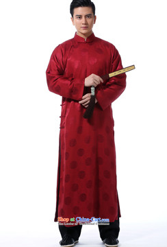The dispatch of Tang Dynasty men during the spring and autumn comic dialogs gowns gown dress new Chinese robe will connect cuff cheongsams stylish China wind up the clip relaxd casual collar red circle robe L  new pre-sale 5 day shipping picture, prices, brand platters! The elections are supplied in the national character of distribution, so action, buy now enjoy more preferential! As soon as possible.