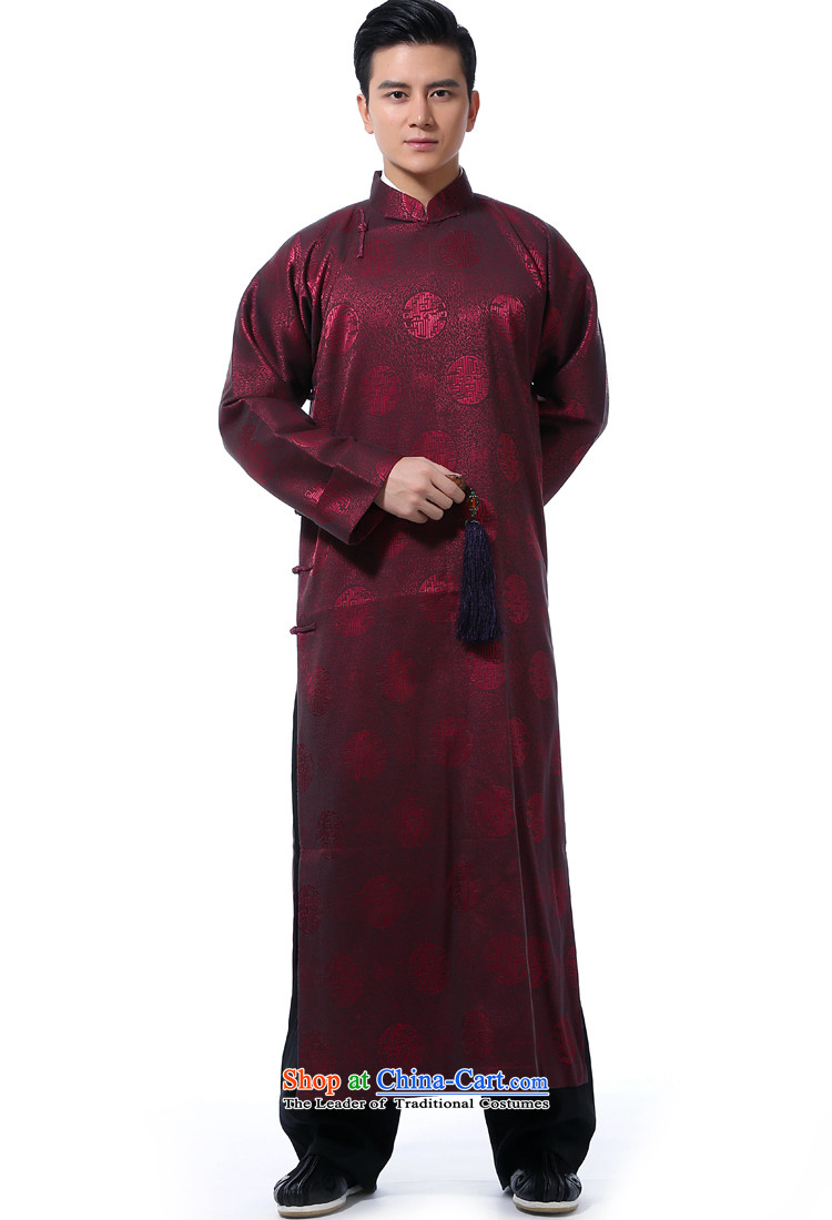 The dispatch of Tang Dynasty men during the spring and autumn comic dialogs gowns gown dress new Chinese robe will connect cuff cheongsams stylish China wind up the clip relaxd casual collar red circle robe L  new pre-sale 5 day shipping picture, prices, brand platters! The elections are supplied in the national character of distribution, so action, buy now enjoy more preferential! As soon as possible.