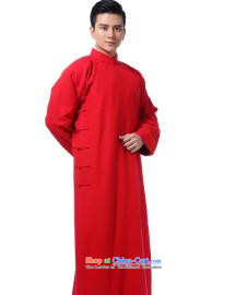 The dispatch of Tang Dynasty men during the spring and autumn comic dialogs gowns robe will new Chinese style wedding groom Services China wind 4.5-60s linen collar Youth Arts High-end dress red linen gowns XL  new pre-sale 5 day shipping picture, prices, brand platters! The elections are supplied in the national character of distribution, so action, buy now enjoy more preferential! As soon as possible.