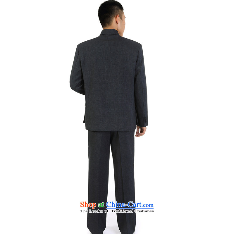 Mr James TIEN made during the Spring and Autumn Chinese collar suit kit leisure. older men Chinese tunic kit collar Chinese tunic male kit 72, Mr James TIEN made Gray , , , shopping on the Internet