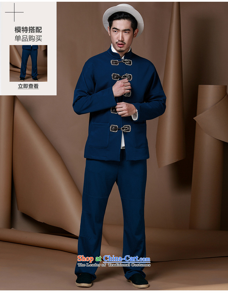 Jockeys Leopard Health Tang Dynasty Chinese tunic men fall 2015) jacket collar ball track suit male horns of ethnic Chinese detained men designer branded inkjet Blue M picture, prices, brand platters! The elections are supplied in the national character of distribution, so action, buy now enjoy more preferential! As soon as possible.