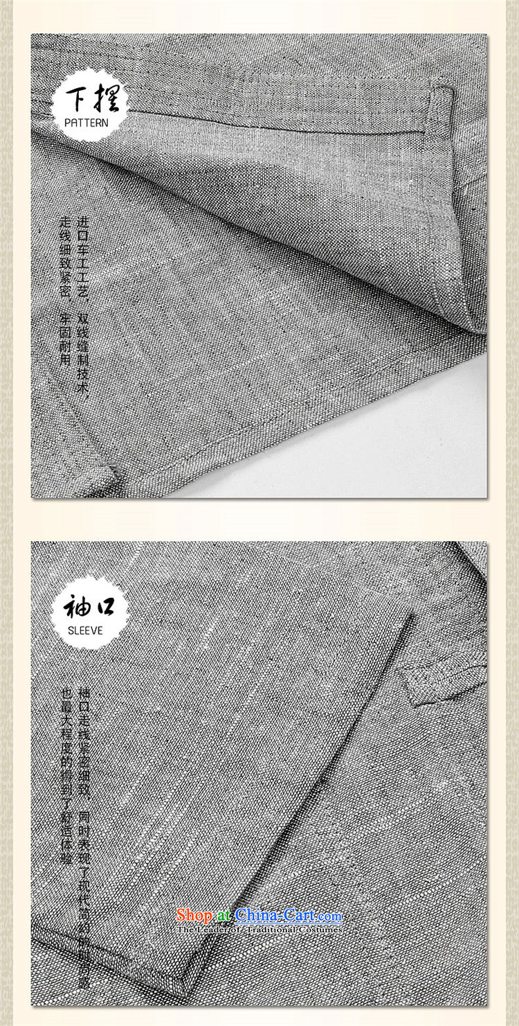 New Natural Linen HANNIZI China wind classic men Tang dynasty long-sleeved kit cotton linen old folk weave kung fu with light gray PHOTO 175, prices, brand platters! The elections are supplied in the national character of distribution, so action, buy now enjoy more preferential! As soon as possible.