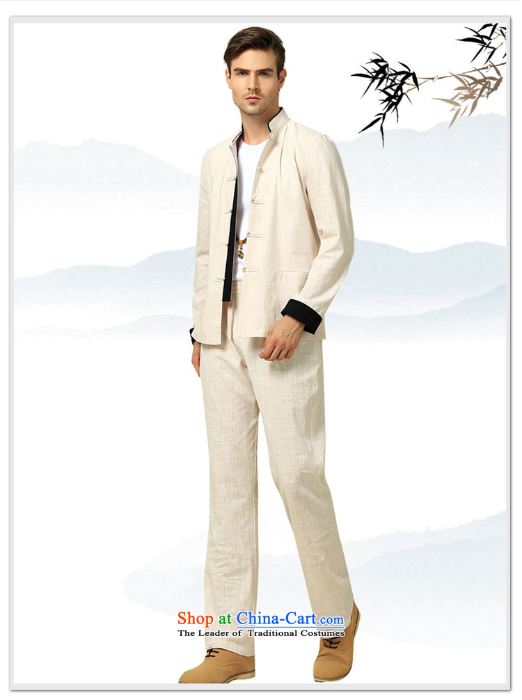 New Products classical Tang HANNIZI boxed long sleeved shirt collar China Wind Jacket Chinese Disc detained men retro kung fu with yellow 165 pictures, prices, brand platters! The elections are supplied in the national character of distribution, so action, buy now enjoy more preferential! As soon as possible.