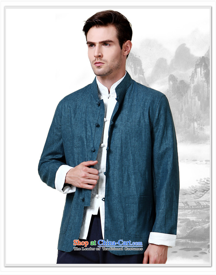 New Products classical HUNNZ2015 minimalist men Tang China Wind Jacket collar tray clip Chinese men's long-sleeved blue 175 pictures, prices, brand platters! The elections are supplied in the national character of distribution, so action, buy now enjoy more preferential! As soon as possible.