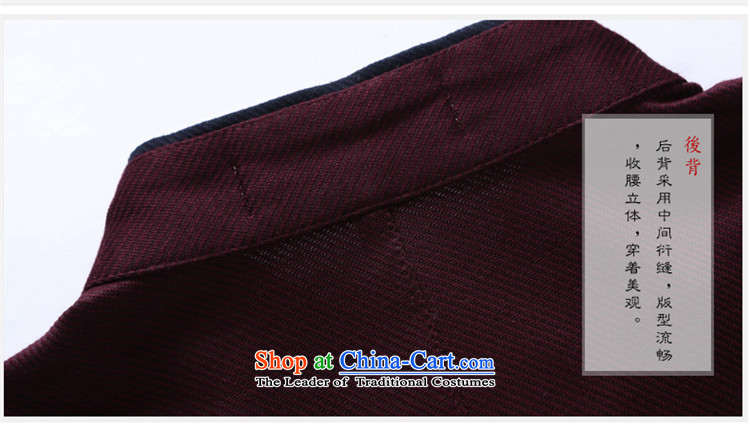 Hunnz stylish and simple China wind collar disc detained men Tang Dynasty Chinese classical long-sleeved sweater jacket deep red 175 pictures, prices, brand platters! The elections are supplied in the national character of distribution, so action, buy now enjoy more preferential! As soon as possible.