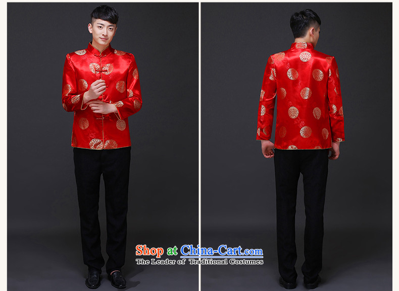 The Royal Advisory Groups to show love men new Chinese style wedding married men and Tang dynasty red Sau Wo serving Chinese tunic national costumes of the bridegroom bows dress shirt of the bridegroom load Chinese S picture, prices, brand platters! The elections are supplied in the national character of distribution, so action, buy now enjoy more preferential! As soon as possible.